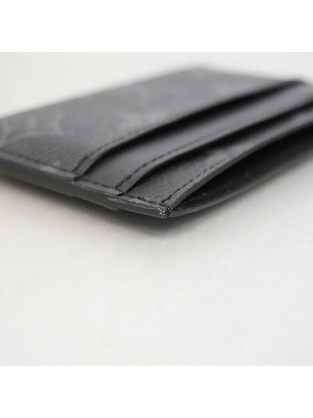Louis Vuitton Card Case Monogram Eclipse Holder Double Black